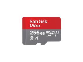 SanDisk Ultra microSDXC, 256 GB, hall - MicroSD kaart SD adapteriga