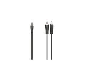 HAMA Audio Cable, 3.5 mm - 2 RCA, 1,5 m, must - Kaabel