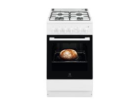 ELECTROLUX, 55 L, white - Gas stove with gas oven