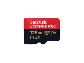 SANDISK Extreme Pro UHS-I, microSD, 128 GB - Memory card and adapter
