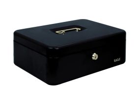 Cash box Eagle L black (100x217x300mm)
