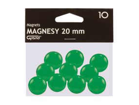 Магниты для школьных 20 мм зеленые в упаковке 10 шт. GRAND