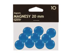 Магниты для доски 20мм синие в упаковке 10шт GRAND