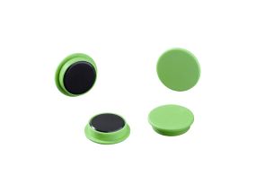 Magnet green - 32 mm, holding power 8N, height 7 mm, 4 magnets per blister card