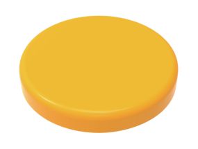 Magnet yellow - 24 mm, holding power 3N, height 7 mm, 6 magnets per blister card