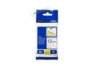 Kleepkirjalint Brother Strong TZE-S131 12mm must/läbipaistval analoog