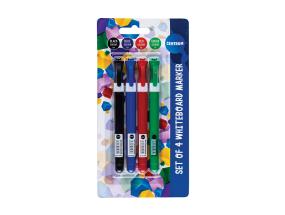 Tahvlimarkerite komplekt CENTRUM 4 värvi 2-5mm