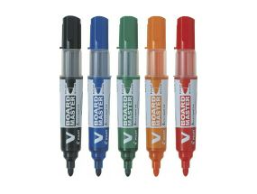 Set of whiteboard markers PILOT Board Master with conical tip tip 5 colors
