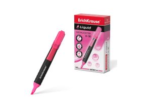 Highlighter ErichKrause® Liquid H-30, ink color: pink (box 10 pcs.)