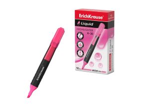 Highlighter ErichKrause® Liquid H-30, ink color: pink (box 10 pcs.)