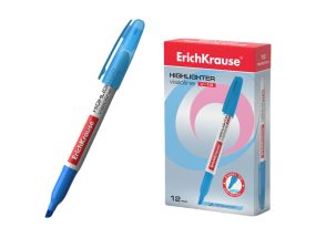 Highlighter  ErichKrause® Visioline V-15, color: blue (box 12 pcs.)