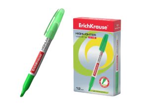 Highlighter  ErichKrause® Visioline V-15, color: green (box 12 pcs.)