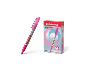 Highlighter  ErichKrause® Visioline V-15, color: pink (box 12 pcs.)