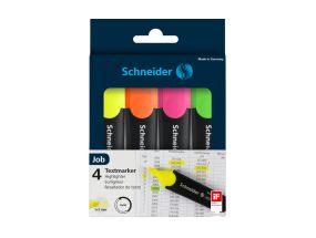 Set of text markers SCHNEIDER 150 in a pack of 4 colors