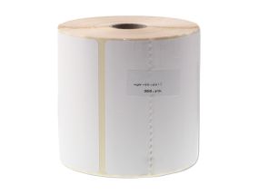 Thermal label in a roll 100x150mm white 300 pcs on a roll