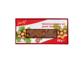 Milk chocolate JEDEN TAG with whole hazelnuts 100g