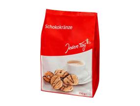 Kohviküpsised JEDEN TAG, tumeda šokolaadi glasuuriga 250g