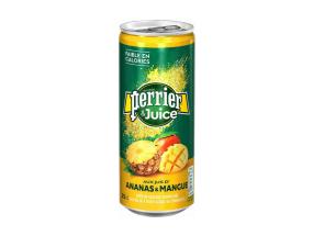 Mineraalvesi PERRIER & JUICE Ananass, mango 25cl (purk)