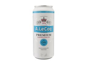 Пиво LE COQ Премиум безалкогольное пшеничное светлое 50кл (банка)