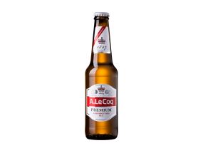 Пиво A. LE COQ Premium светлое безалкогольное 0,5% 33cl (бутылка)