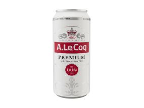 A. LE COQ Premium alkoholivaba õlu hele 50cl (purk)