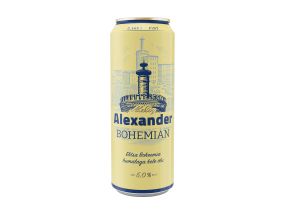 Пиво A. LE COQ Александр Богемское светлое 5% 56.8cl (ж/б)