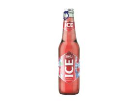 SAKU beer On Ice Pomegranate light 4% 33cl (bottle)