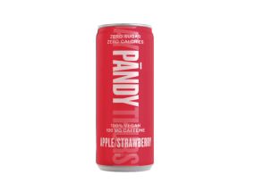PÄNDY Apple-strawberry flavor. soft drink with caffeine vegan 330ml