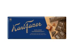 Piimašokolaad Karl Fazer soolase toffee tükkidega 200g EOL