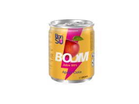 Напиток сокосодержащий BONSU Cola-Apple 250мл (газированный, ж/б)