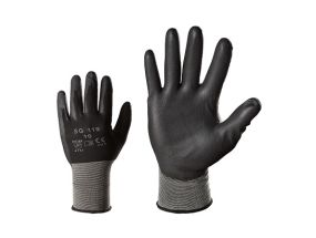 Work gloves touch-sensitive nylon SG119 black L/9
