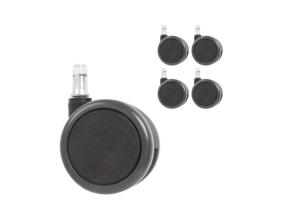 Toolirattad, 5tk komplektis, D65mm, piduriga