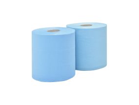 Industrial paper in a roll, 2-layer WEPA (RPMM2350-23) blue 350m, 2 rolls