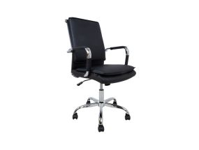 Computer chair/office chair ULTRA 54.5x63xH94-104cm, black artificial leather