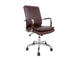 Рабочий стул ULTRA 545x63xH94-104см коричневая искусственная кожа