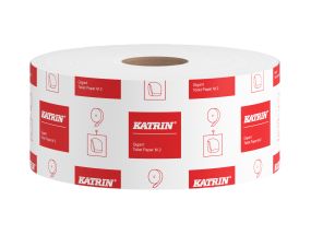 Туалетная бумага 2-х слойная KATRIN Gigant M2 340м белоснежная (106252)