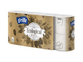 Toilet paper 3-layer GRITE Ecological 8rl in a pack