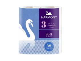 Tualettpaber 3-kihiline HARMONY Soft 4 rl lumivalge