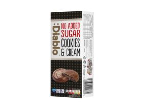 Valge šokolaadikatte ja kreemitäidisega küpsised DIABLO, suhkruvabad, 128g