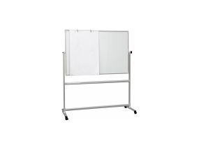 Pivoting ceramic whiteboard inUKF frame 120x150cm