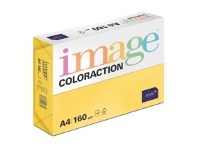 Цветная бумага А4 160г IMAGE Coloraction №56 темно-желтая (Севилья) 250 листов