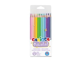 Цветные карандаши CARIOCA 12 цветов пастель