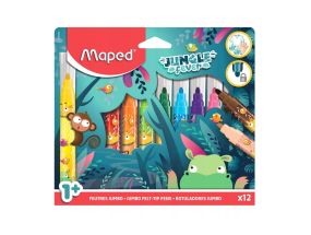 Viltpliiatsid MAPED Jungle Fever Jumbo 12 värvi