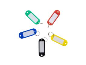 Võtmehoidja lipikuga plastist erinevad värvid