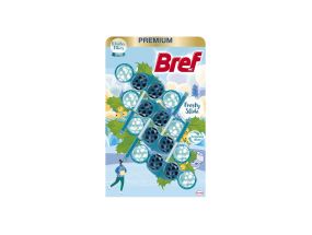 Toilet freshener BREF Color Aktiv Frosty Slider 4x50g with clip