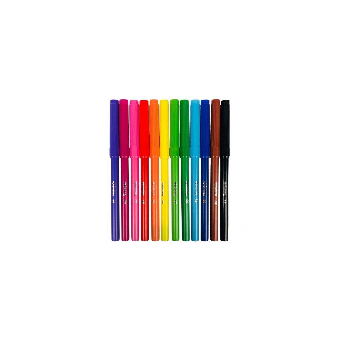 Colorino Kids Fibre pens 12 colours | Koolikaubad