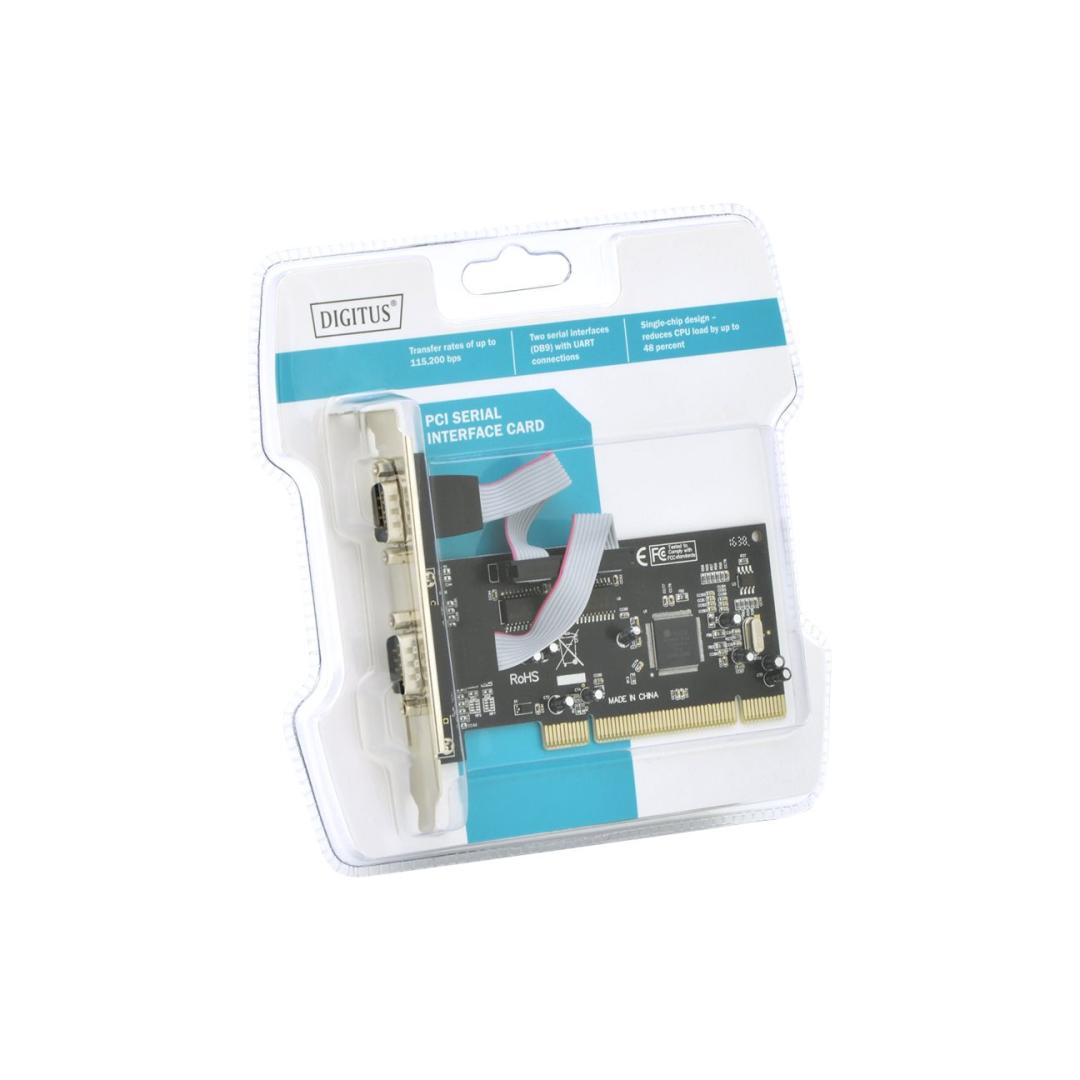 DIGITUS Serial 2-Port PCI Card | Lisatarvikud