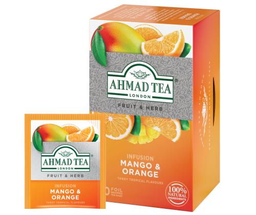 Taimetee AHMAD mango ja apelsin 20tk ümbrikus