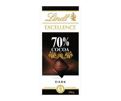 šokolaad LINDOR Lindt Excellence tume 100g (70% kakaosisaldus)