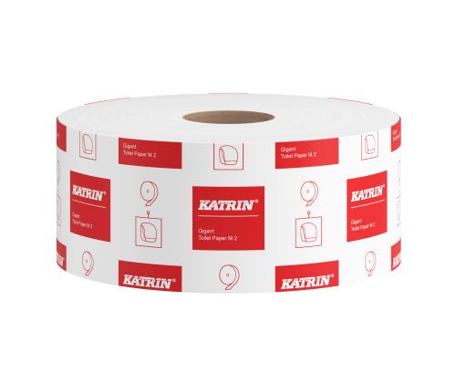 Tualettpaber 2-kihiline KATRIN Gigant M2, 340m lumivalge (106252)